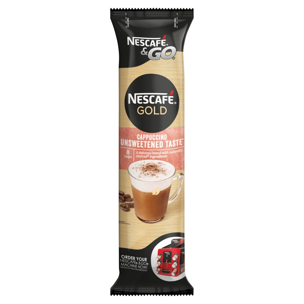 Nescafé & Go Gold Cappuccino Unsweetened Taste 8 x 17.5g