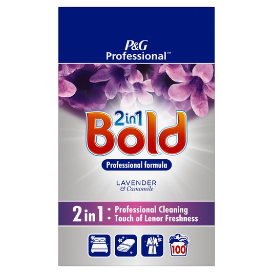 Bold 2in1 Professional Powder Detergent Lavender & Camomile 6.5kg (100 Washes)