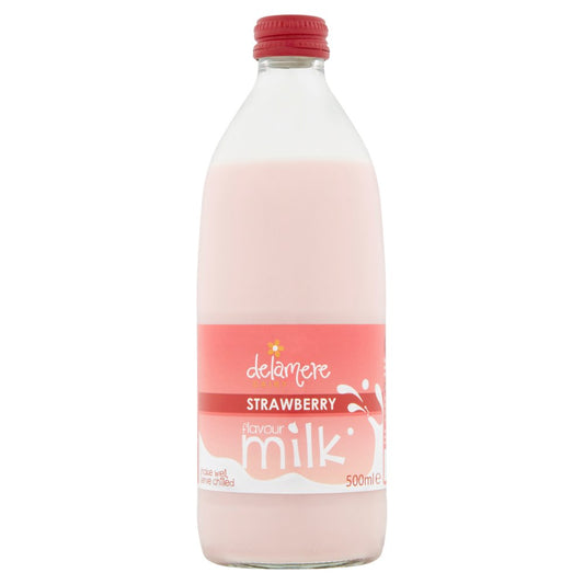Delamere Strawberry Milk 12 x 500ml - Milk Drink