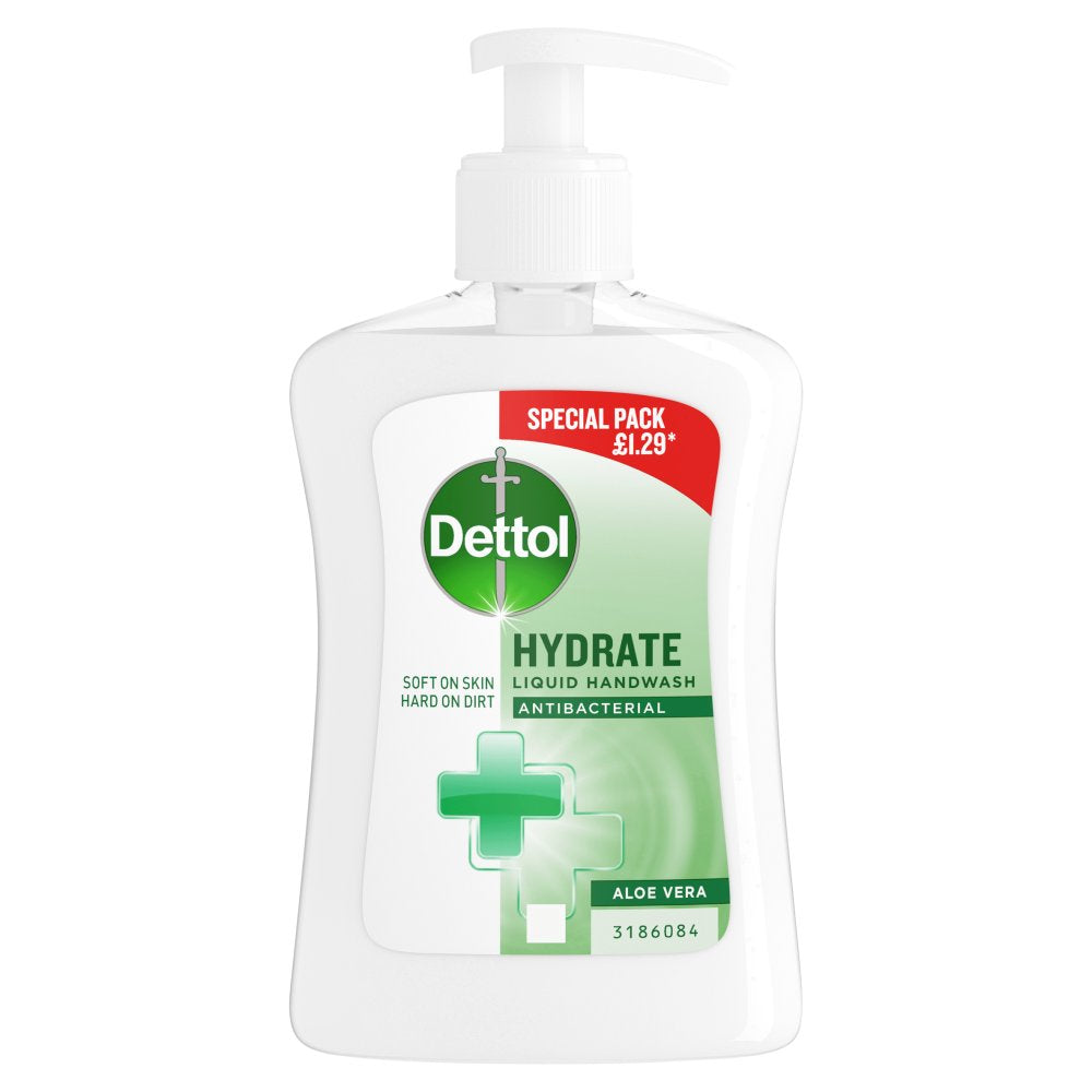 Dettol Hydrate Aloe Vera 6 x 250ml - Liquid Hand Wash
