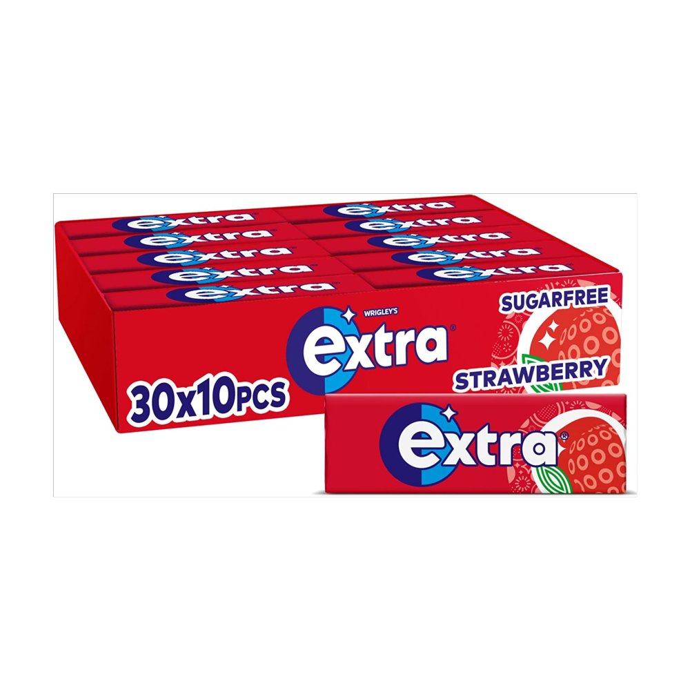 Extra Strawberry SugarFree 30x10 Pcs - Chewing Gums