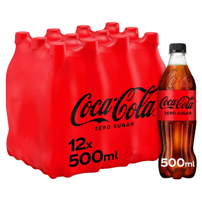 Coca-Cola Zero Sugar 12 x 500ml Soft Drink